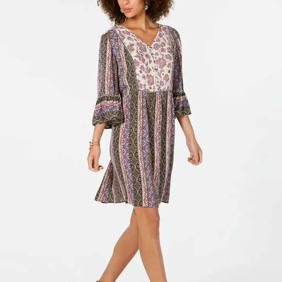 Style & Co Multicolored Tunic Dress in Size XL (Extra Large) Created for Macy's - Picture 1 of 13